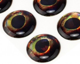 3D Epoxy Fish Eyes, Holographic Pike, 15 mm